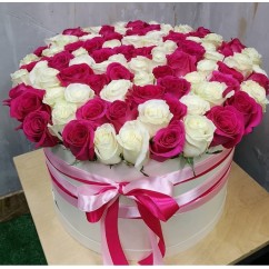  101 roses in a box