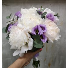  Wedding bouquet "White Peony"