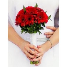  Wedding bouquet "Red Gerbera"